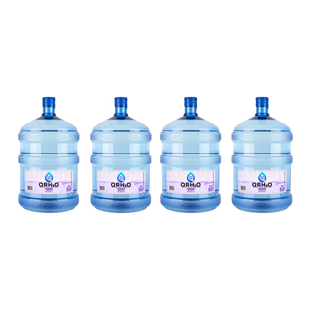 4x Alkaline 5-Gallon Water Bottle