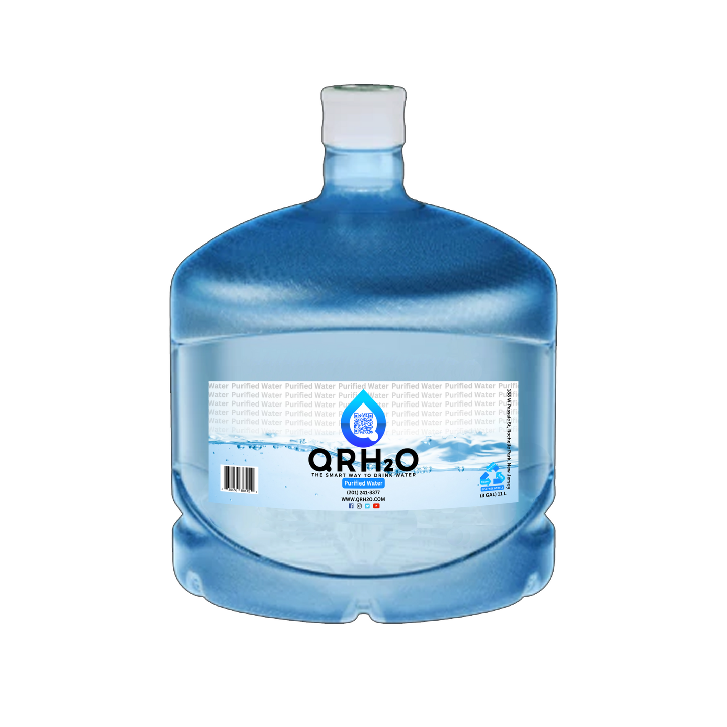 Get fresh, clean, and pure drinking water with our 3-Gallon 100% Purified Water, perfect for your home or office.