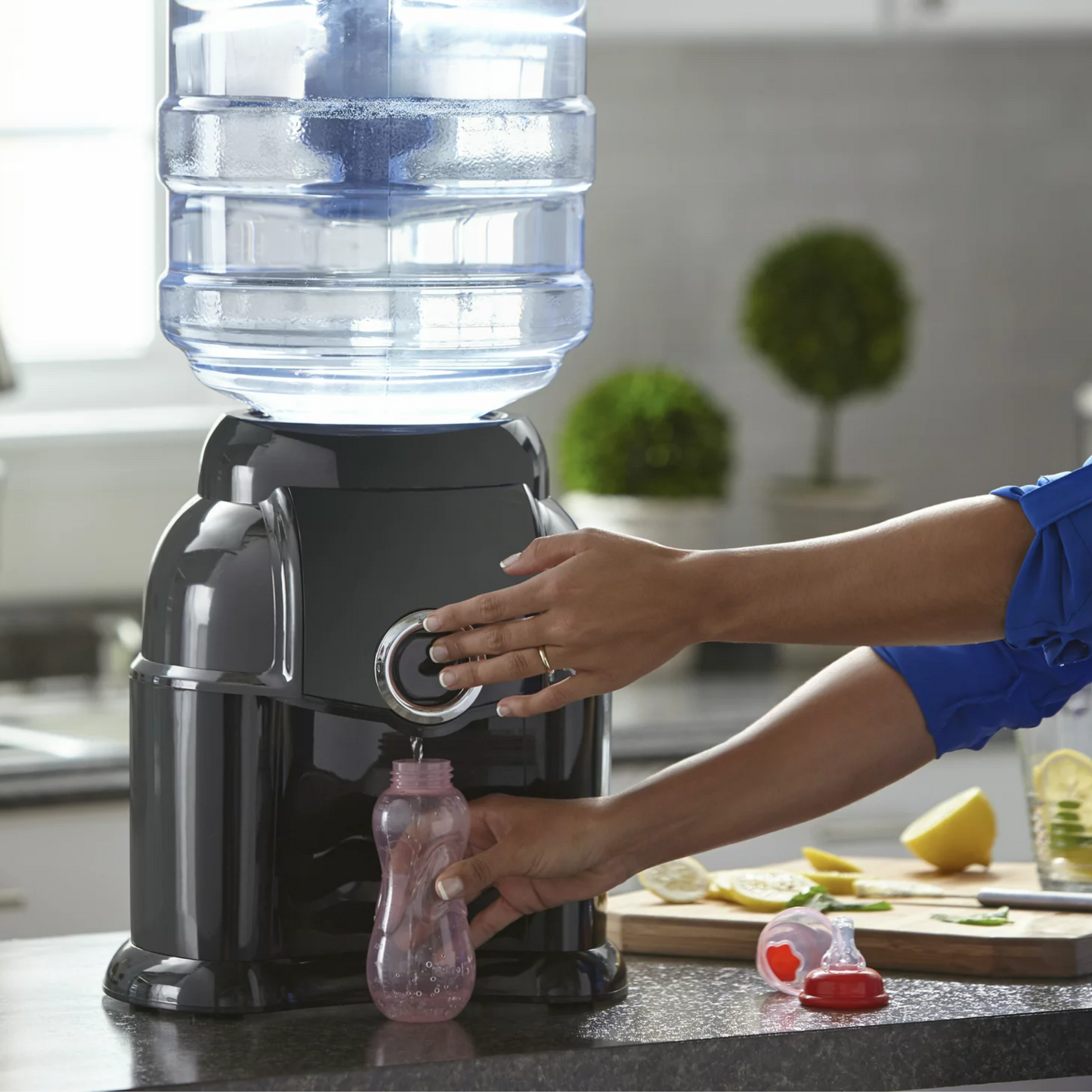 Black Primo Countertop Water Dispenser for Room Temperature Water