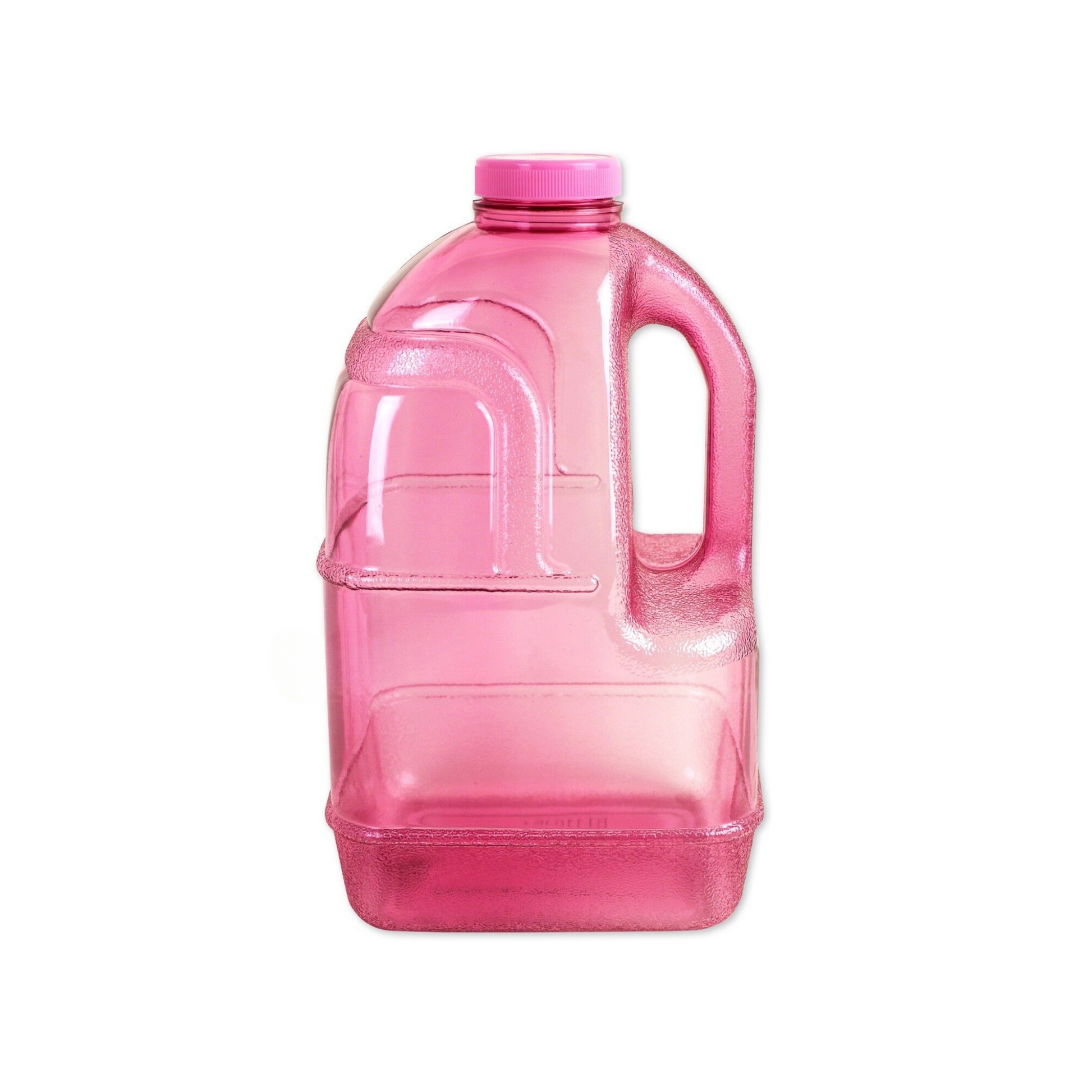 Pink BPA-free 1-gallon plastic jug for water storage and dispensing