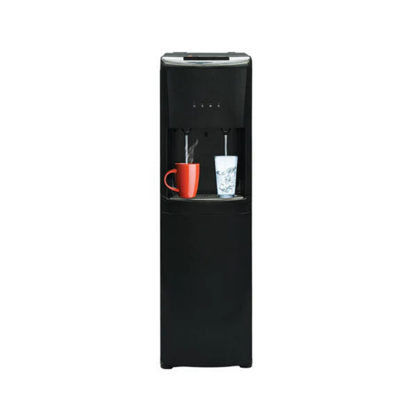 Hot, Cold, and Room Temperature Bottom Loading Dispenser, Black
