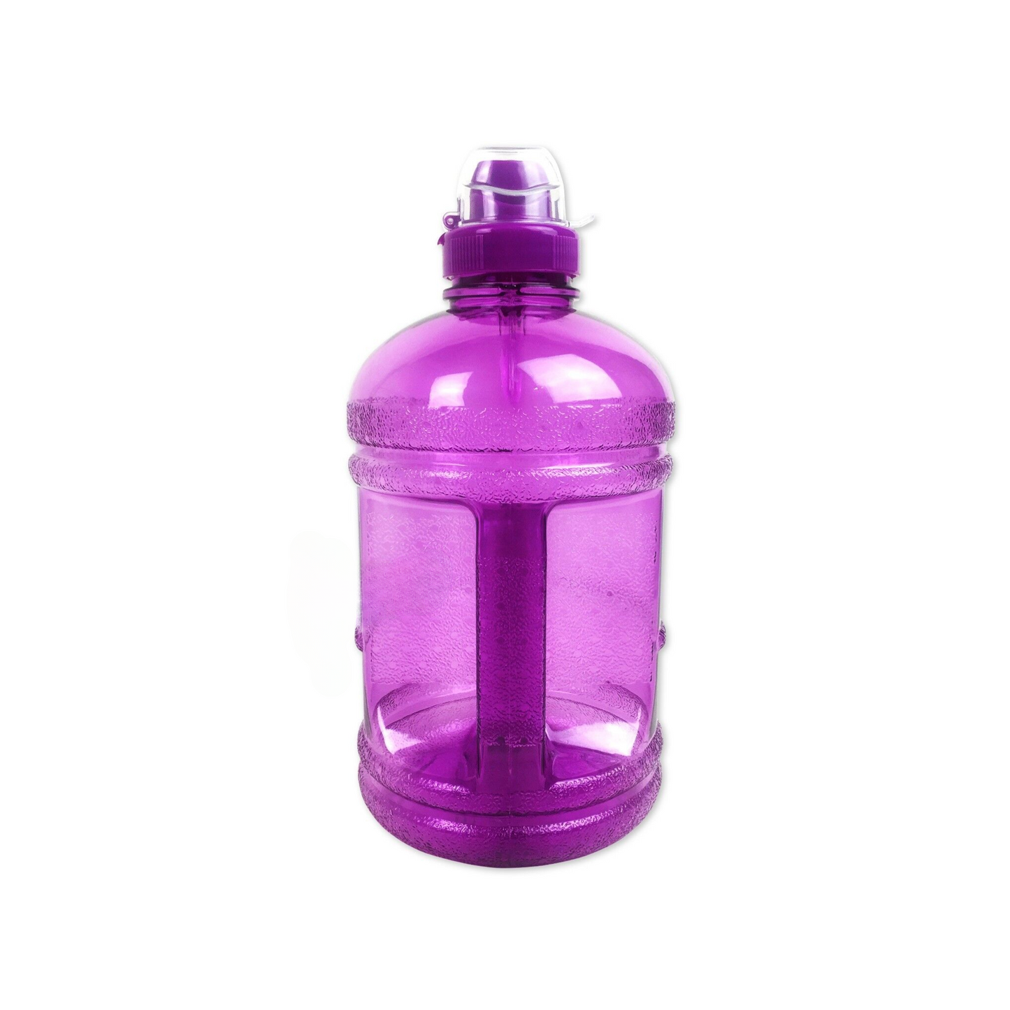 Half Gallon Sports Water Bottle with BPA-Free Plastic and Convenient Sports Cap (purple)