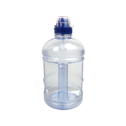 Eco-Friendly Half Gallon Bottle with Sports Cap for Gym, Office or Outdoor Activities (clear blue)