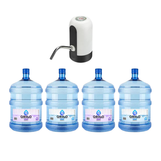 2 Purified + 2 Alkaline + 1 FREE Pump