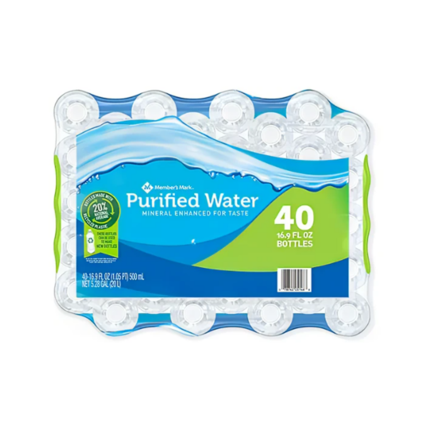 Get pure refreshment on-the-go with our 40-pack of purified water bottles