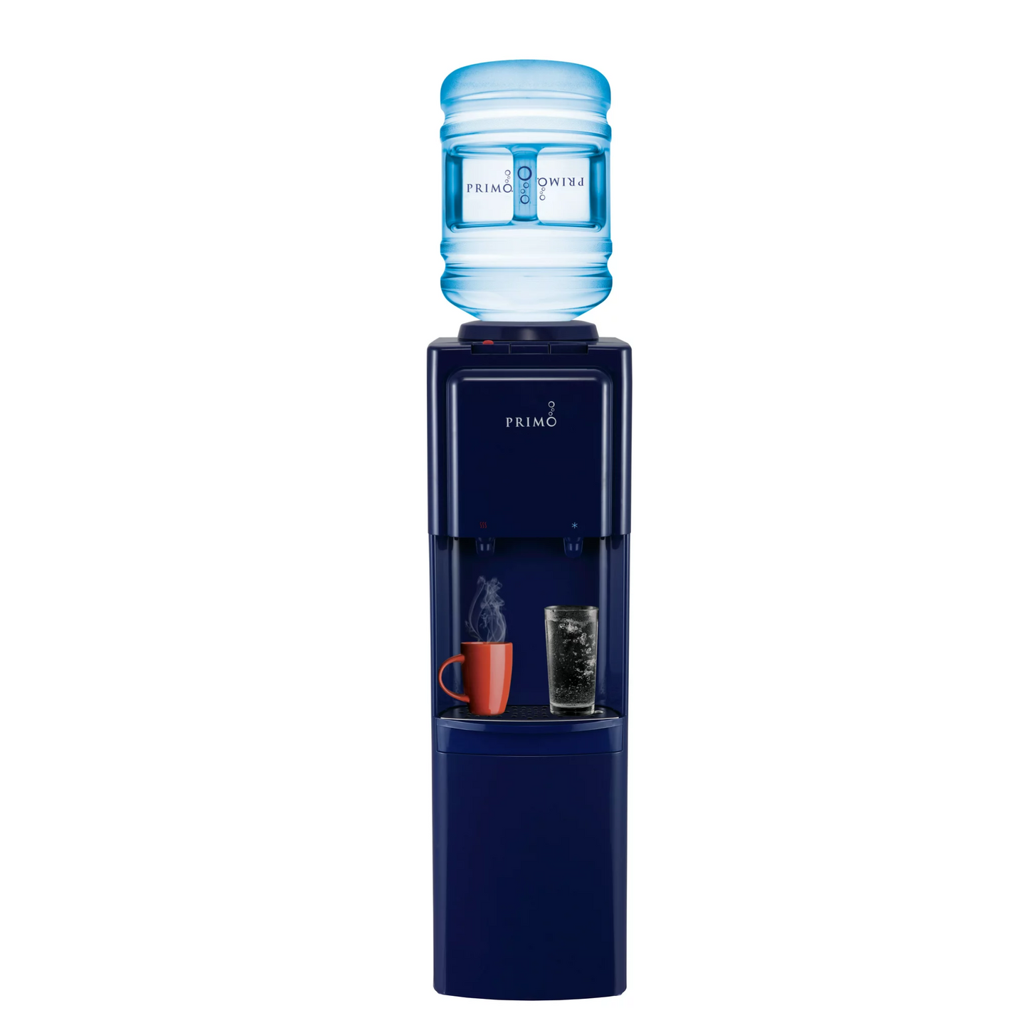 Efficient Primo Water Dispenser with Hot and Cold Temperature Settings in Navy