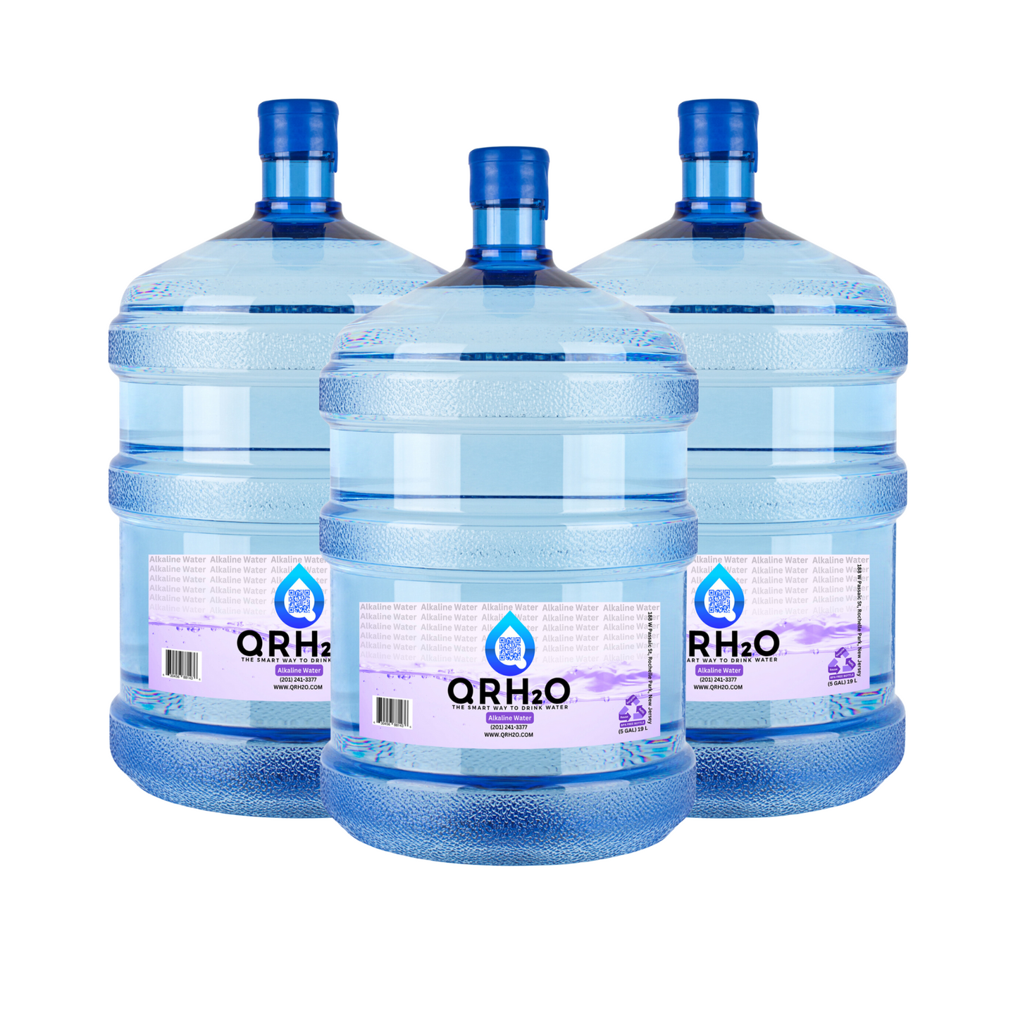 Limited Time Offer: 3 x 5-Gallon Bottles - Choose Purified or Alkaline Water, Pay for 2 and Get the 3rd One Free