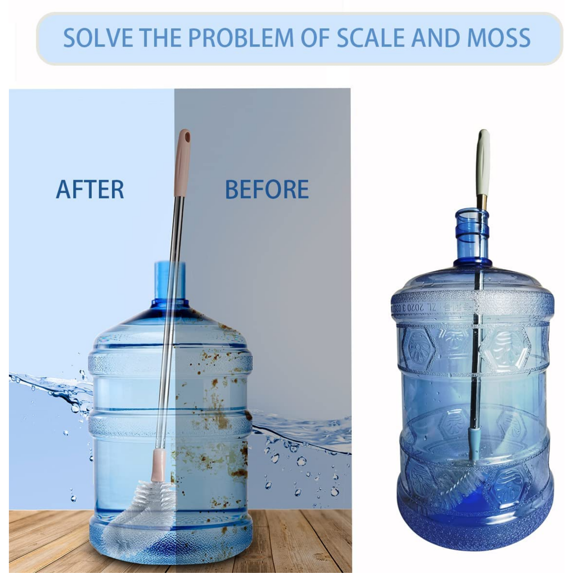 Sustainable Cleaning Tool for 5-Gallon Water Containers