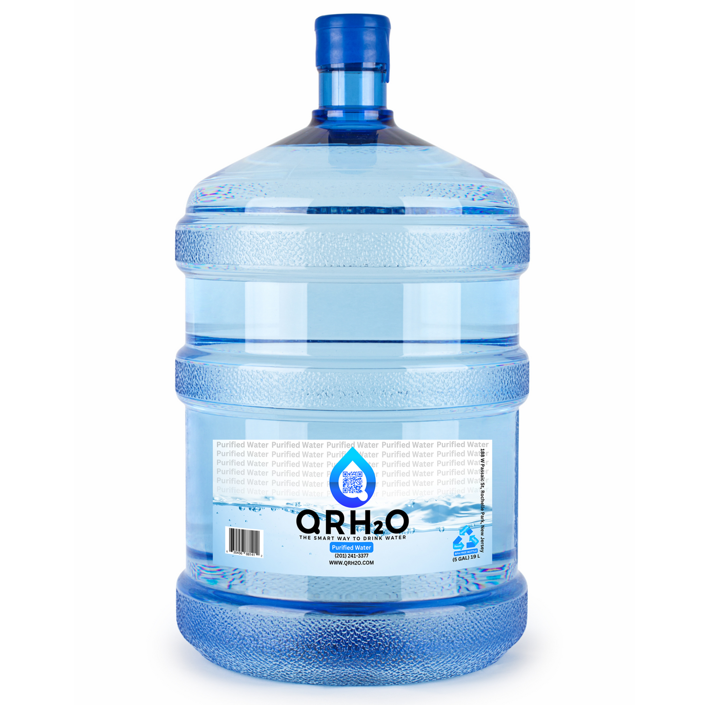 Get clean and refreshing hydration with our 5-gallon BPA-free purified water. Our water goes through a rigorous purification process to remove impurities and contaminants, ensuring that you get high-quality, safe, and great-tasting water. Perfect for your home or office, this 5-gallon water jug is an eco-friendly and cost-effective alternative to single-use plastic bottles. Order now and enjoy the convenience of having clean drinking water readily available.