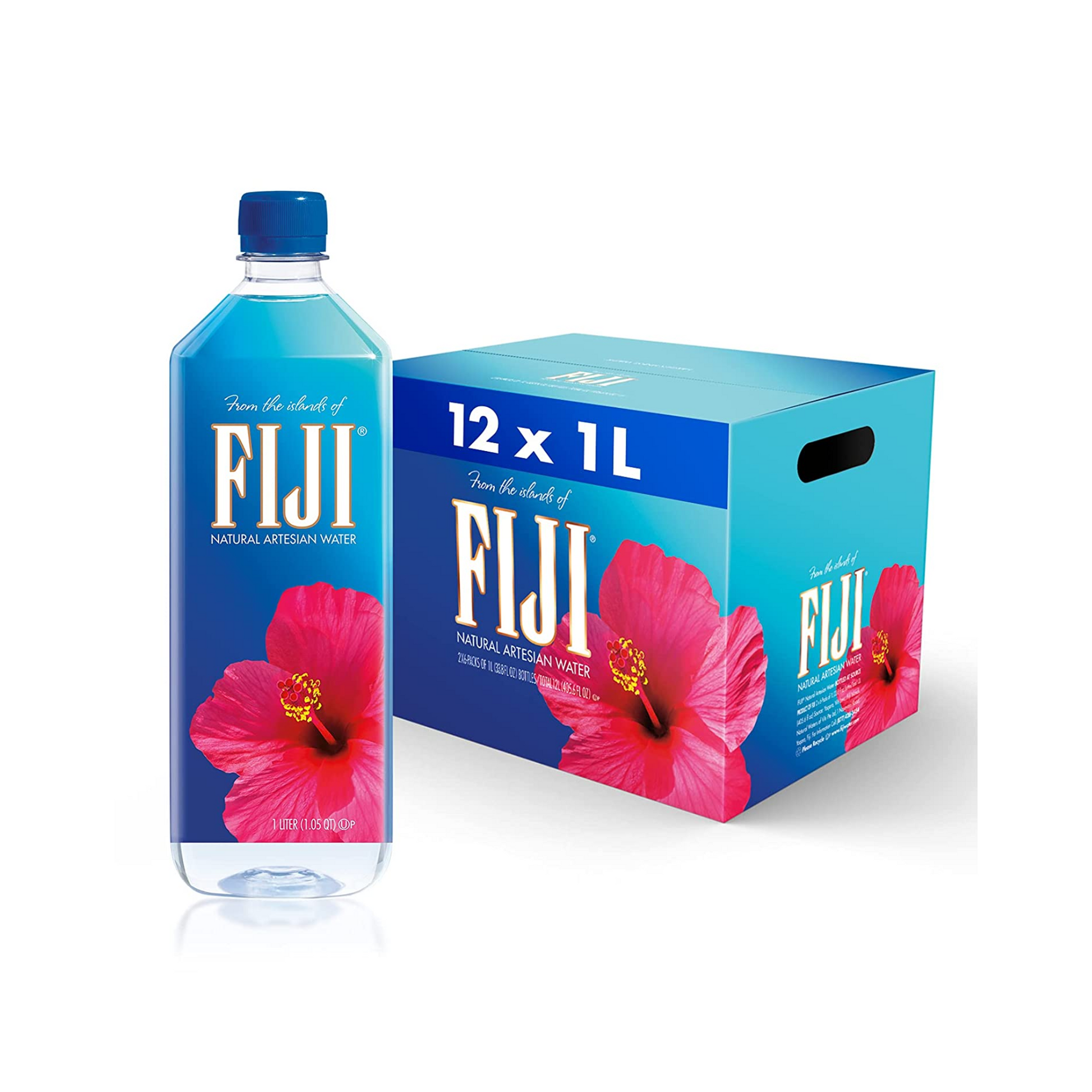Fiji Natural Artesian Water 1L 12-Pack: Pure, Refreshing Water for On-the-Go Hydration